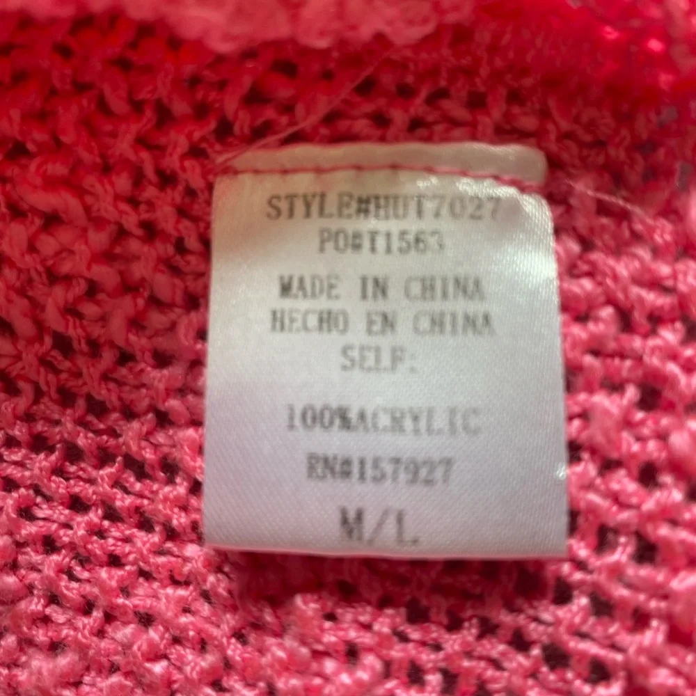 LA MIEL Pink Crew Neck Sweater with Relaxed Fit